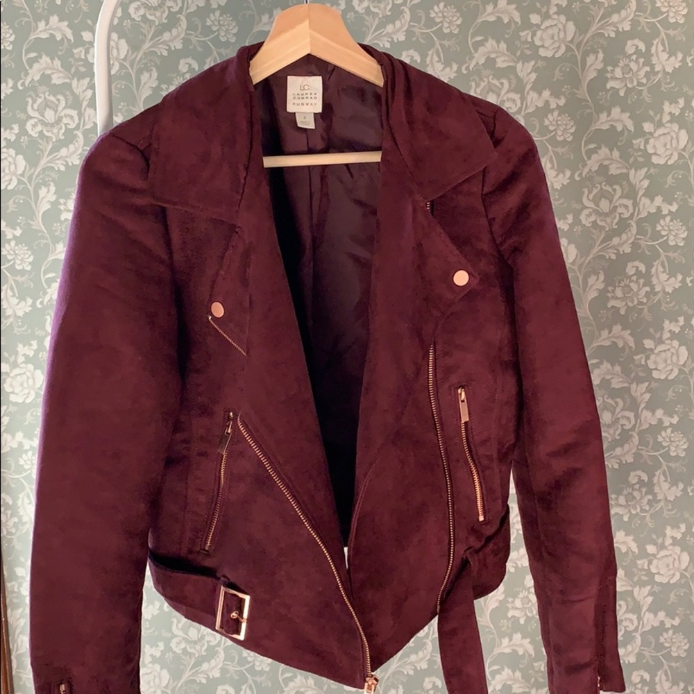 Suede Moto Jacket